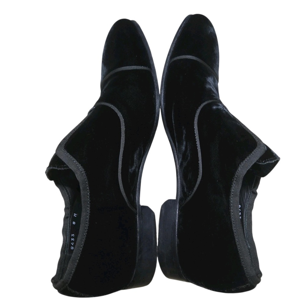 Saks Fifth Avenue Mens Black Velvet Smoking Loafers Made in Italy Size 8 M 4833